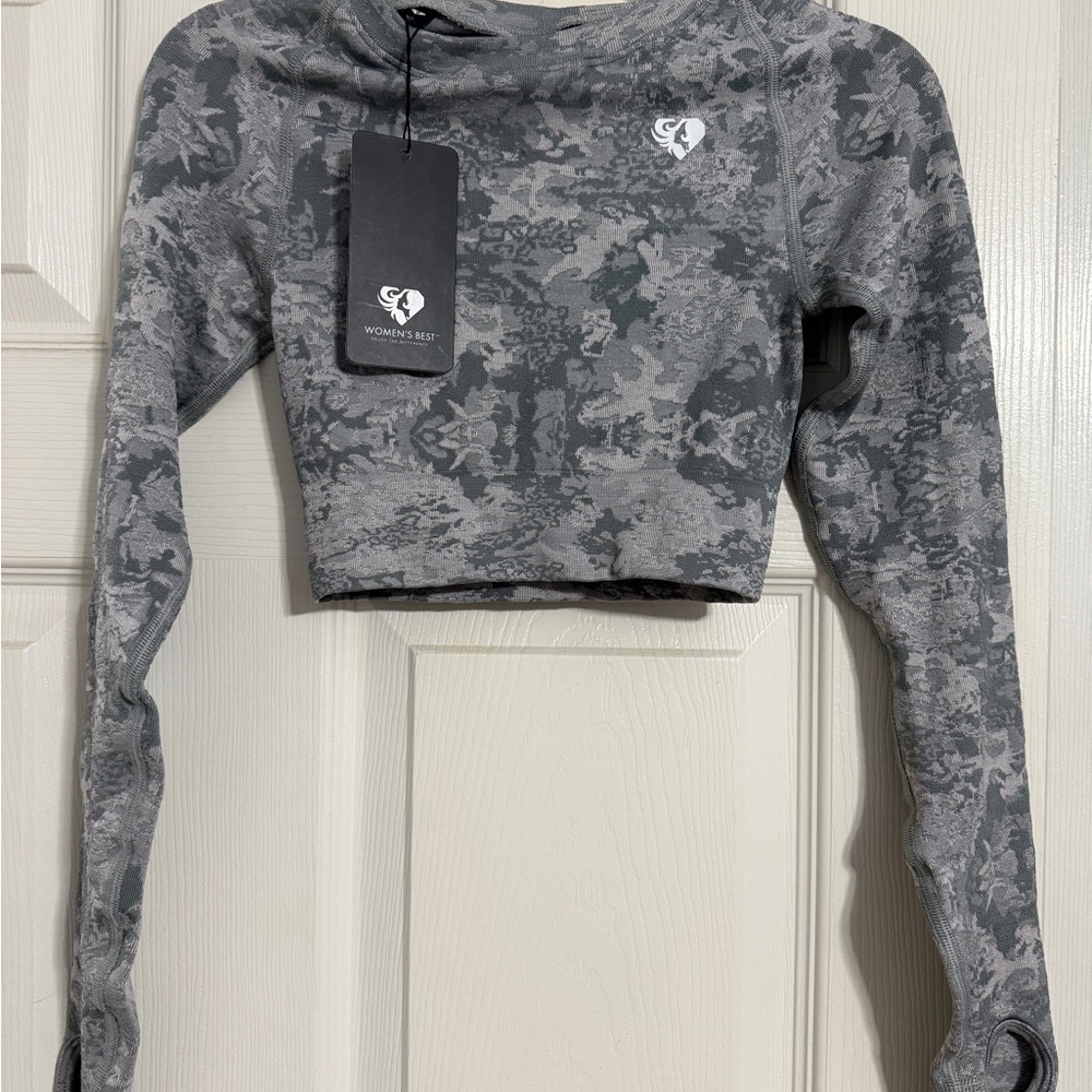 Women’s Best Power Seamless Long Sleeve Camo Crop Top